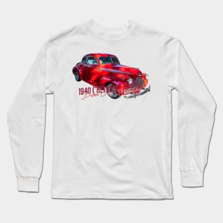1940 Chevrolet Special Deluxe Coupe Street Rod Long Sleeve T-Shirt